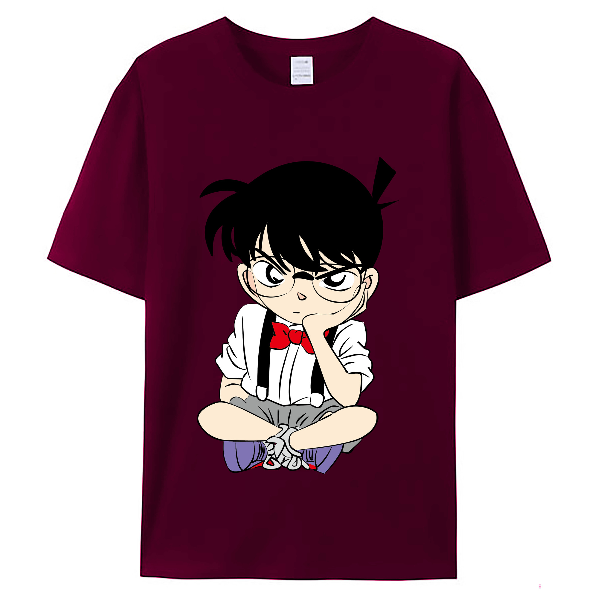 （画像用） 名探偵コナン 江戸川 コナン Detective Conan Conan Edogawa レディースカジュアルプリントTシャツ（綿100％）